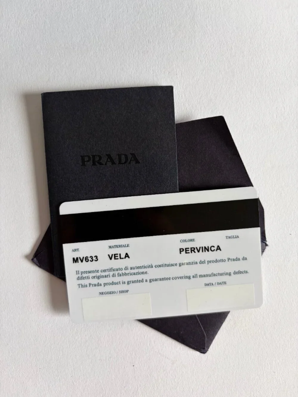 PRADA BABY BLUE NYLON POCHETTE